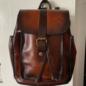 Patricia Nash Aberdeen Stained Leather Backpack